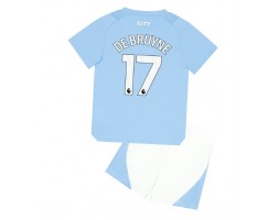 Manchester City Kevin De Bruyne #17 Hemmakläder Barn 2023-24 Kortärmad (+ Korta byxor)